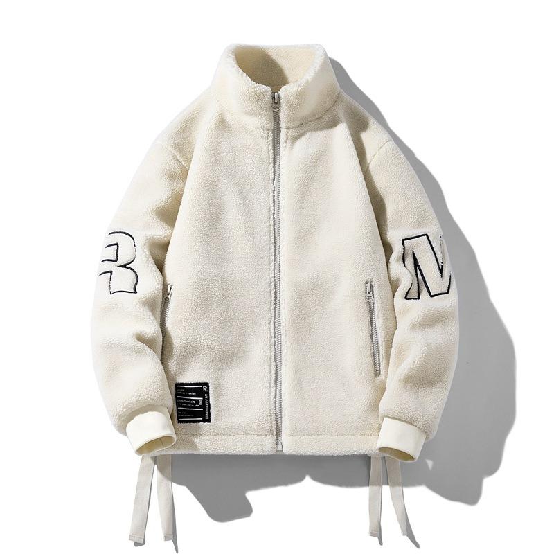 Lamb Fleece Jacket Men s and Women s Padded Jacket Thermal Fleece Thickened Jacket Lamb Fleece Fleece Jacket Couple Fashion Top M