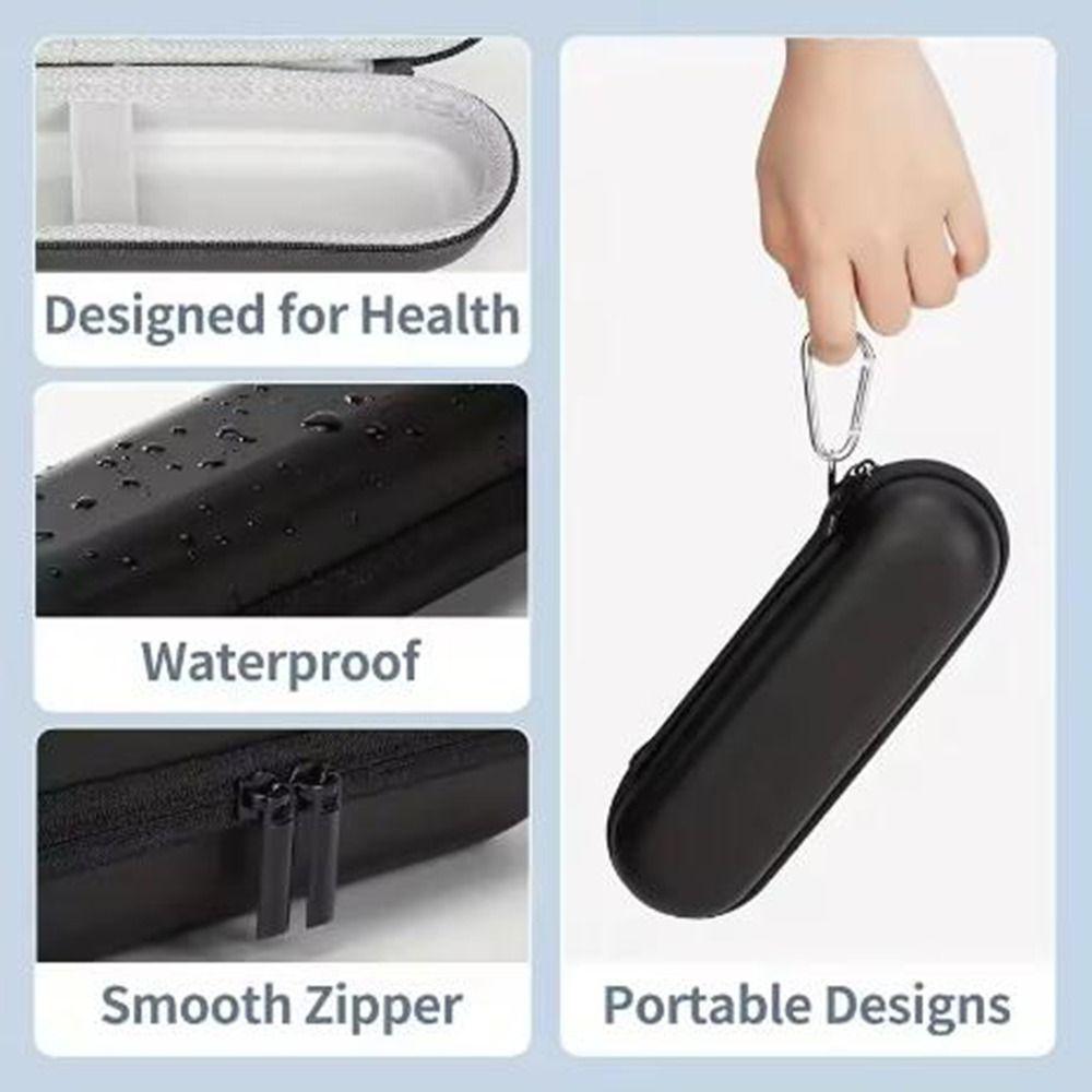 EVA Electric Toothbrush Storage Box Empty Protective Electric Toothbrush Case with Handle Large Capacity Toothbrush Travel Case
