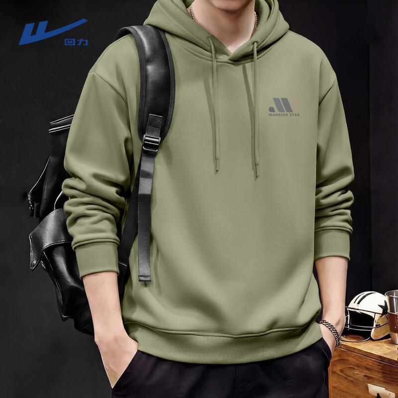 Warrior Men's American-Style Heavyweight Hooded Pullover Sweatshirt