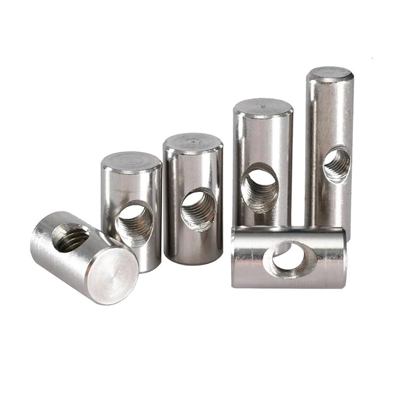 2/10/20 шт. M4 M5 M6 Бочковые гайки из нержавеющей стали 304 Цилиндрический штифт Дюбель Поперечное отверстие Вбивная гайка для деревянной мебельной фурнитуры Ручная гайка M5x16 (10Pcs)