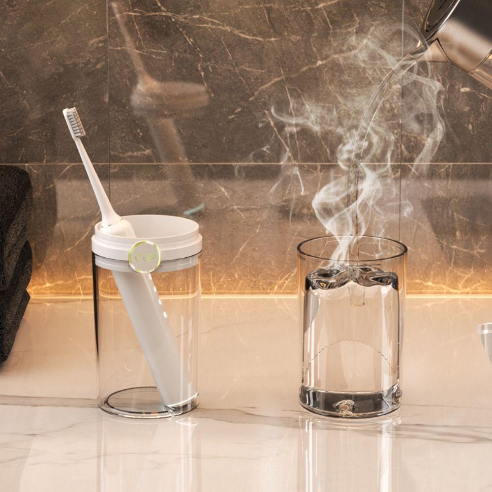 Travel Portable Toothbrush Box Toothpaste Towel Storage Box Toothbrush Protection Storage Dust Proof Bathroom Camping Outdoor