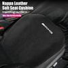 BQAZ9 Car Seat Cushion Nappa Leather Breathable Non-Slip Four Seasons Seat Cushion Suit Accessories Car Hub Cap For Mercedes Benz AMG