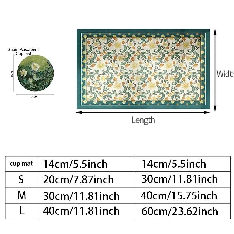 Badrumsavloppsdyna Kiselgur Absorberande Mattor Skrivbordsunderlägg Porslinsunderlägg Halloween-tema Pumpaslott Halkfria Mattor