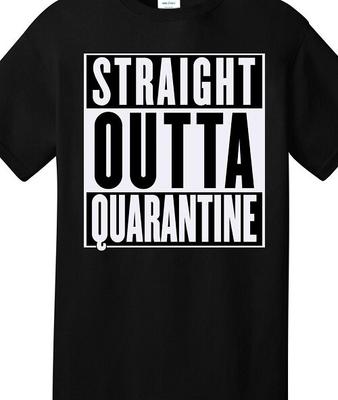Direkt aus der Quarantäne T-Shirt Tee Lustig Pandemie