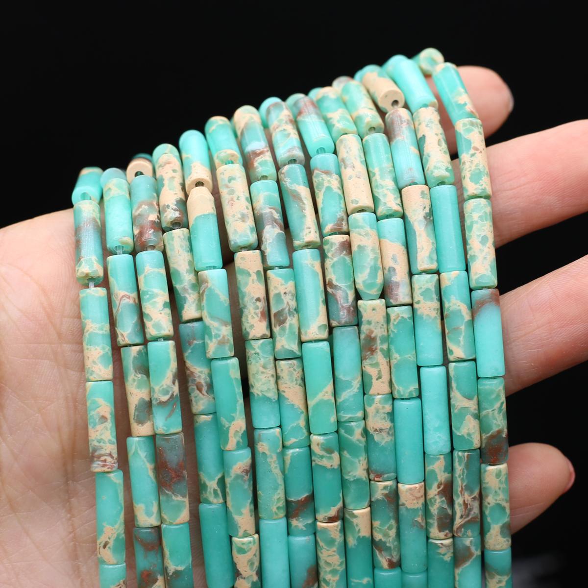 

1 нить бусины из натурального камня длинные цилиндрические кристаллы кварца агата свободные бусины-разделители для изготовления ювелирных изделий DIY ожерелье браслет аксессуары 7x13 мм 1Strand/7x13mm