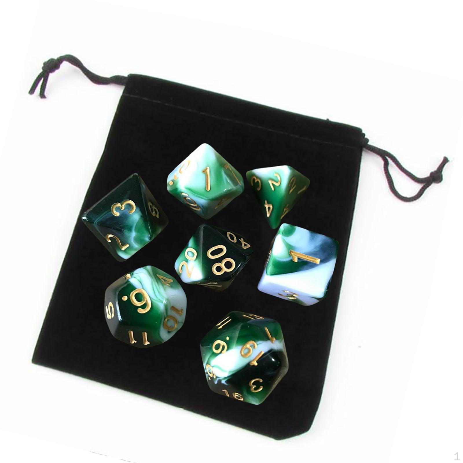 

Набор акриловых многогранных кубиков D8 для настольных ролевых игр F