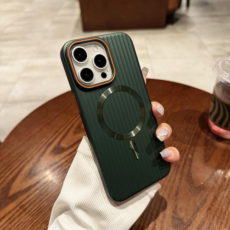 Corrugated magnetic metallic paint for iPhone11 Promax mobile phone case Apple 11 matte PC case 11