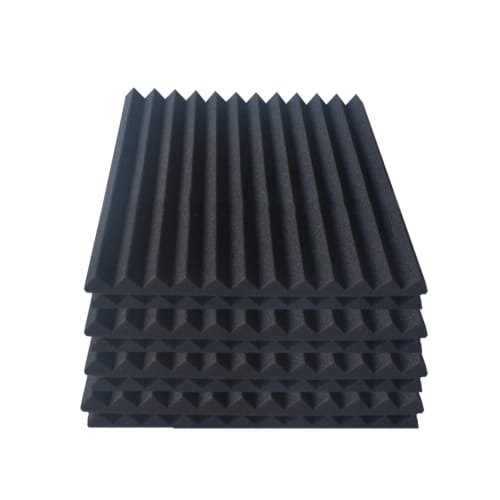 FsGrg [12 Sheets] Sound-Absorbing Material, Soundproofing Material, 30*30*2.5cm, Extra Thick, Soundproofing, Soundproofing, Sound Absorption, Interior