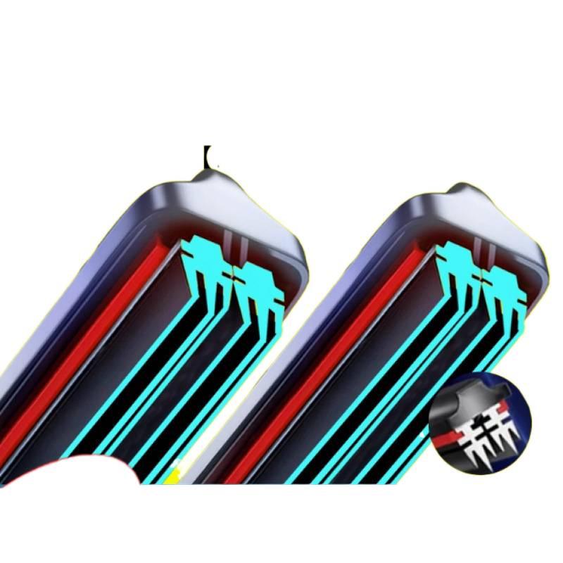 Six-Layer Rubber Wiper Blades, Compatible with Various Car Models