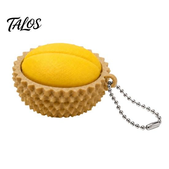 Unique Bag Decoration 3D Printed Fruit Fidget Clicker Toy with Mechanical Press, Stress Relief Keychain, Cute Vegetable Charms Sensory for Teens