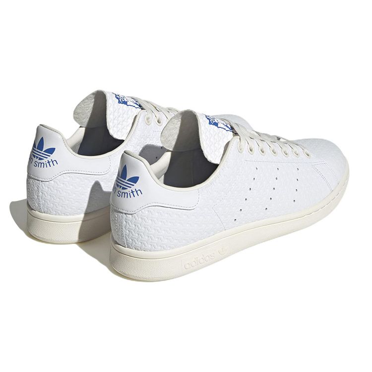 Adidas Stan Smith Debossed Geometric Print Unisex Sneakers White Cloud-White HQ9930