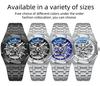 CHENXI 8848 New Men's Watch Transparent Top Luxury Automatic Mechanical Skeleton Watch for Men Auto Time Wrist Watch