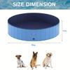 Foldable Dog Pool, Portable Hard Plastic Dog Swimming Pool, Outdoor Collapsible Pet Bathing Tub for Pets Dogs and Cats