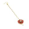 Floral Style Attractive Maang-Tikka with Pearls for Girls & Women