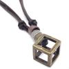 Birthday Gifts Niche Design Sweater Chain Men Leather Necklace Fashion Jewelry Ins Style Necklace