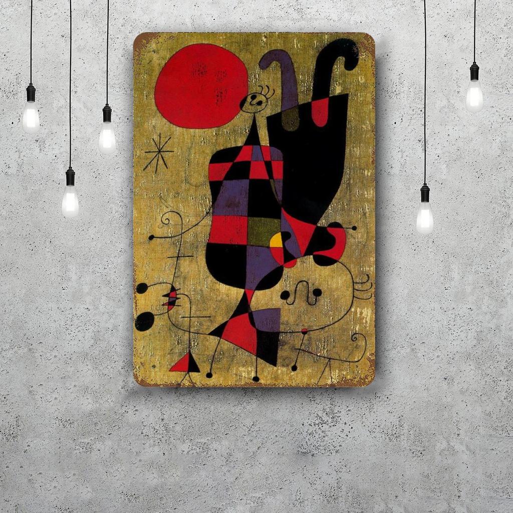 miro art Vintage Tin Sign Home Decor Wall Decor Art Wall Mural Room Decoration Decor Retro Metal Sign Plate Bar Posters