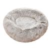Dog Round Winter Warm Sleeping Bag Long Plush Soft Pet Bed Calming Bed