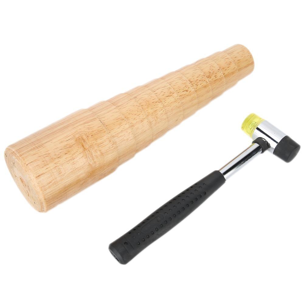 

2Pcs Solid Wood Mandrel Stick Step Shape Jewelry Tool Easy Use Repair Tool Ring Sizing 2Pcs