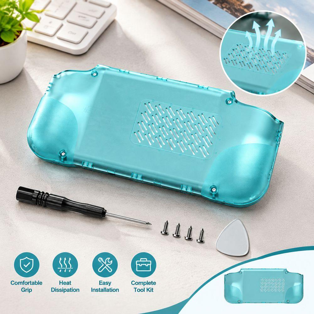 1 Set With Grip Replacement Rear Cover for Retroid Pocket Nova Game Console Accessories