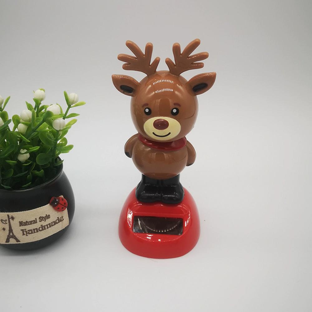 NOUĂ Seria de Crăciun Ornament de mașină pentru păpușă solară legănată Moș Crăciun, om de zăpadă, elan, decorație de birou pentru păpușă solară.