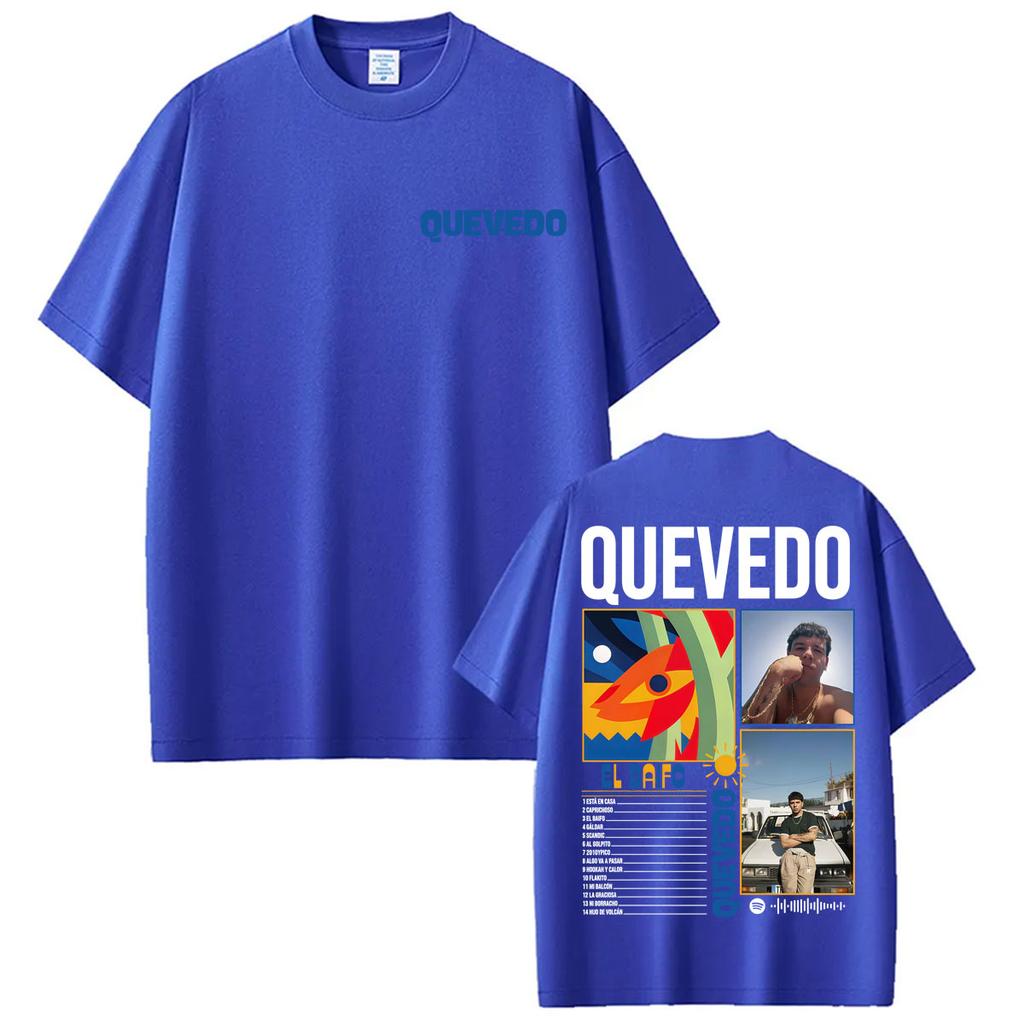 Rapper Quevedo 2026 EL BAIFO Graphic Tshirts for Unisex Women Harajuku Vintage Gothic T Shirt Casual 100 Cotton Oversized Tshirt