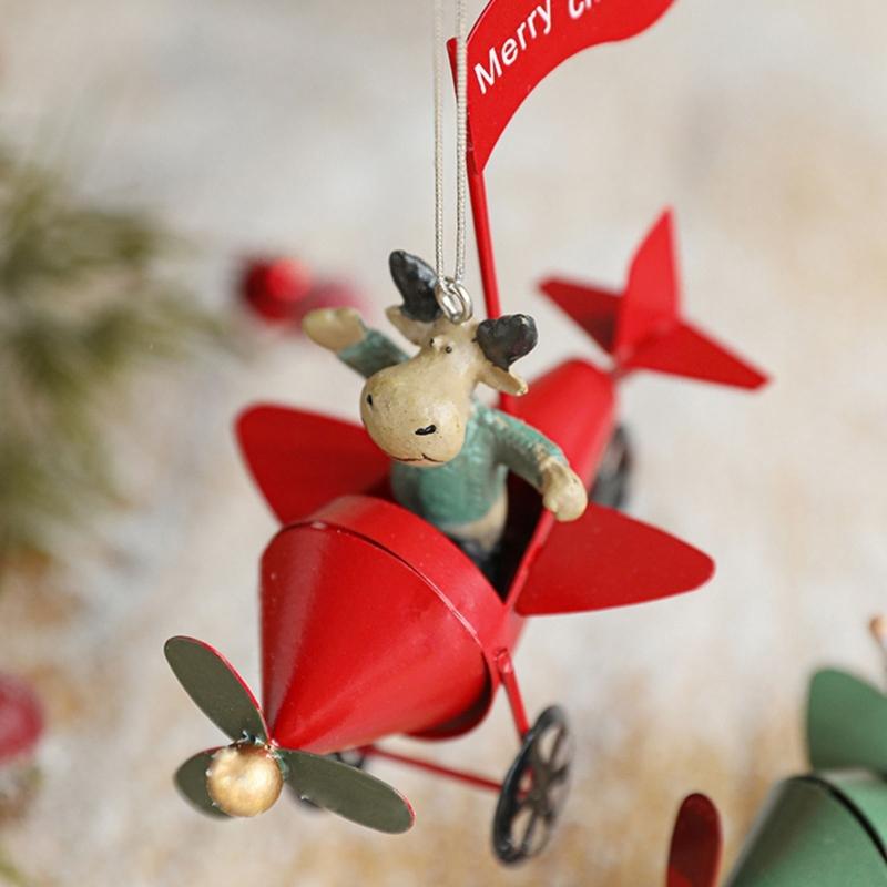 Miniature Christmas Hanging Ornament Miniature Christmas Hanging Ornament Delicate Iron Resin Holiday Tree Adornment