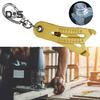 1 Pc/2 Pcs Portable Thread Size Checker Keychain Pendant Metal Bolt And Nut Thread Checker Dual Scale Inch Metric Thread Size Identifier for