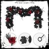 Flexible Artificial Maples Leaf Garlands Indoor Outdoors Halloween Theme Decors Easy Setups Sustainable Plastic Materials