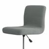 Fashion Short Back Jacquard Bar Chair Cover Elastic Stretch Seat Chair Cover Solid Color Slipcover Dust Cover Banquet Dining