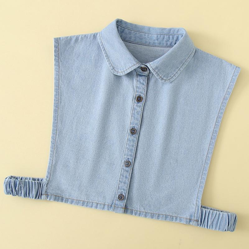M - XXL Fake Collar Women Detachable Collars Lapel Shirt White False Collar Half Shirt Female Women Accessories Neck Decor
