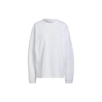 Long Sleeve Sport Pullover Sweatshirt Women Tops White HA8907