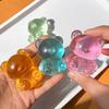 1/4 Peças Mini Urso Transparente Brinquedo de Apertar Alívio do Estresse Urso Sentado Brinquedo Sensorial Alívio da Ansiedade Bola de Açúcar para Estresse Auxílio de Foco Animal de Brinquedo Descompressor