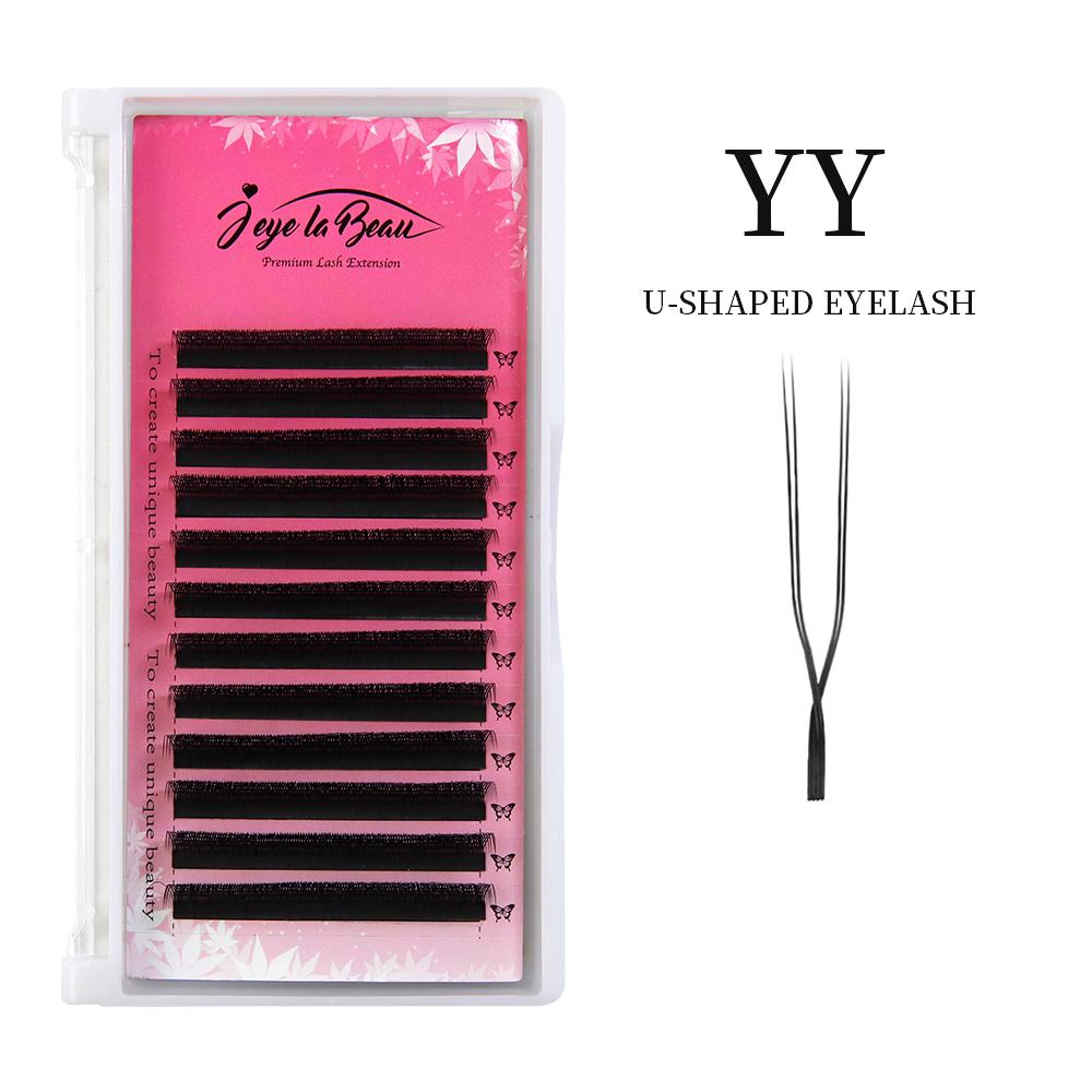Goddess U Shaped YY 3D 4D 5D Eyelashes Extension Handmade Premium Soft Premade Fan U Lashes Beauty Makeup W Bloom Lashes
