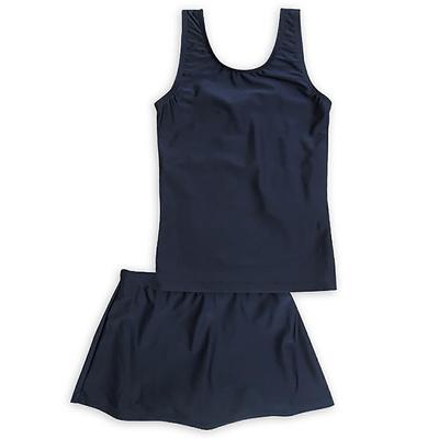 Fato de Banho Escolar Infantil ASHBERRY para Parte de Cima e Parte de Baixo Separados com Saia UV 170cm [Baunilha] Meninas, [Proteção UPF50+] (865757)