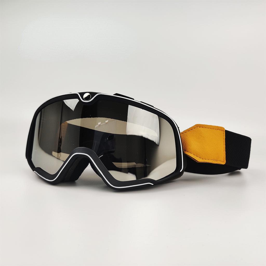 2021 Retro Motorcycle Goggles Glasses Windproof Motocross Sunglasses Vintage Helmet Glasses Cycling Racing Cafe Racer