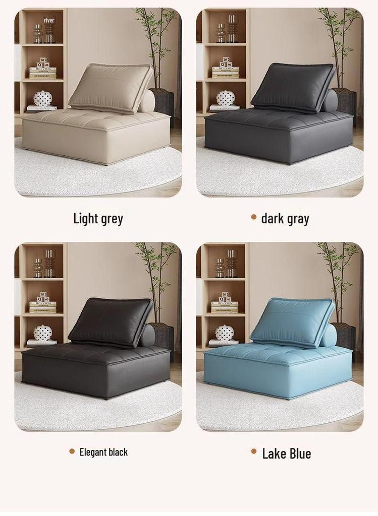 Minimalist Tech Fabric Double Module Sofa for Small Apartments