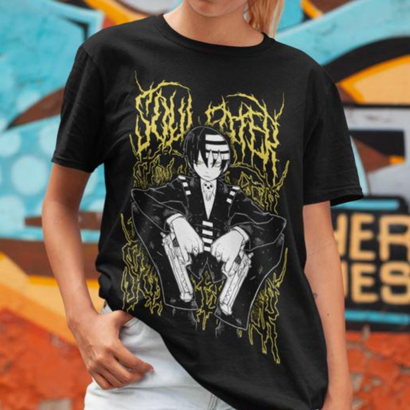 Soul Eater unisex t-Shirt Crona Maka Albarn Black Star Anime Aesthetic Vaporwave Unisex Jersey Short Sleeve Tee 4XL