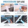 Shower Enclosure Glass Door Squeegee, 2025 Upgraded Multi-functional Shower Enclosure Glass Squeegee with Three-in-one Spray Function.