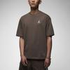 Jordan Alphanumeric Pattern Print Vintage Round Neck Short Sleeve T-Shirt Men Tops Brown DX9562-274