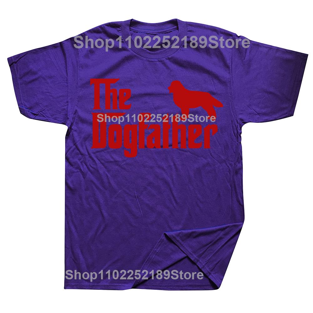 Neuheit Berner Sennenhund The DogFather T-Shirts Grafik Baumwolle Streetwear Kurzarm Geburtstagsgeschenke Sommerstil T-Shirt