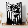1pc Blanket Nash Tackle Print Design, Lightweight Blanket for Sofa, Bed- Soft &Warm, Gift for All Seasons Like Christmas, Halloween