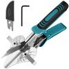 Ratchet Miter for Mould Wiring Cover Balsa Wood Wire Includes 1 Replacement Blade and 1 Hex Wrench O'Shine Scissors, 45-135 Degrees, Wiring, Cutter,