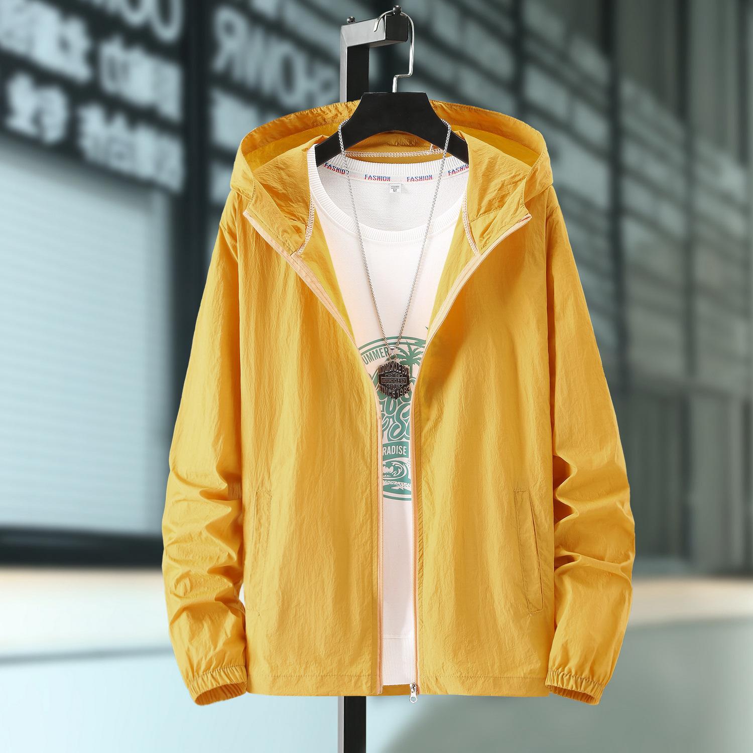 

Men s plain-coloured sun-protective clothing: lightweight, breathable outdoor fishing wear 7XL