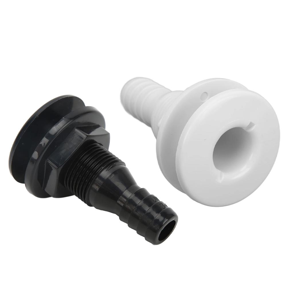 Racord de trecere prin coca, conector drept pentru furtun de 5/8, 3/4 1-1/2in, bărci, marine, accesorii marine, racord pentru furtun de trecere prin coca