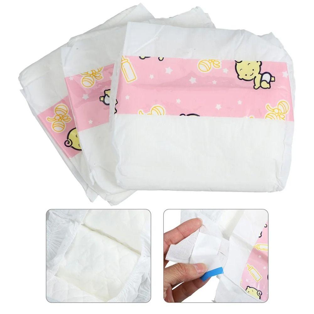 10 Pcs Reborn Dolls Baby Accessories Decorate Pretend Fake Clothes Toy Play House Diapers  Children