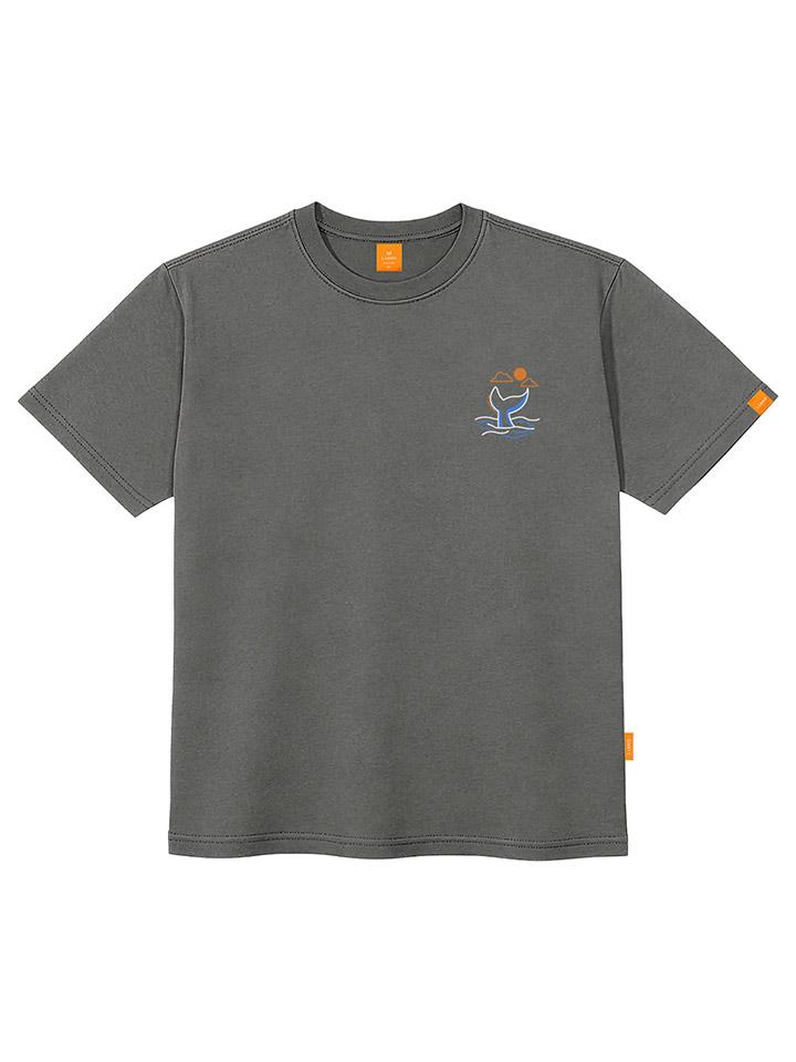 Ellamo Whale Tail Short Sleeve T-Shirt Unisex Plus Sizes S~4Xl