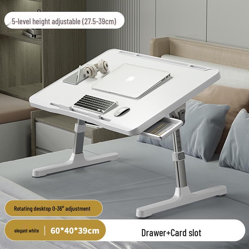 Adjustable Laptop and Reading Desk – Bedside Table for Study & Office