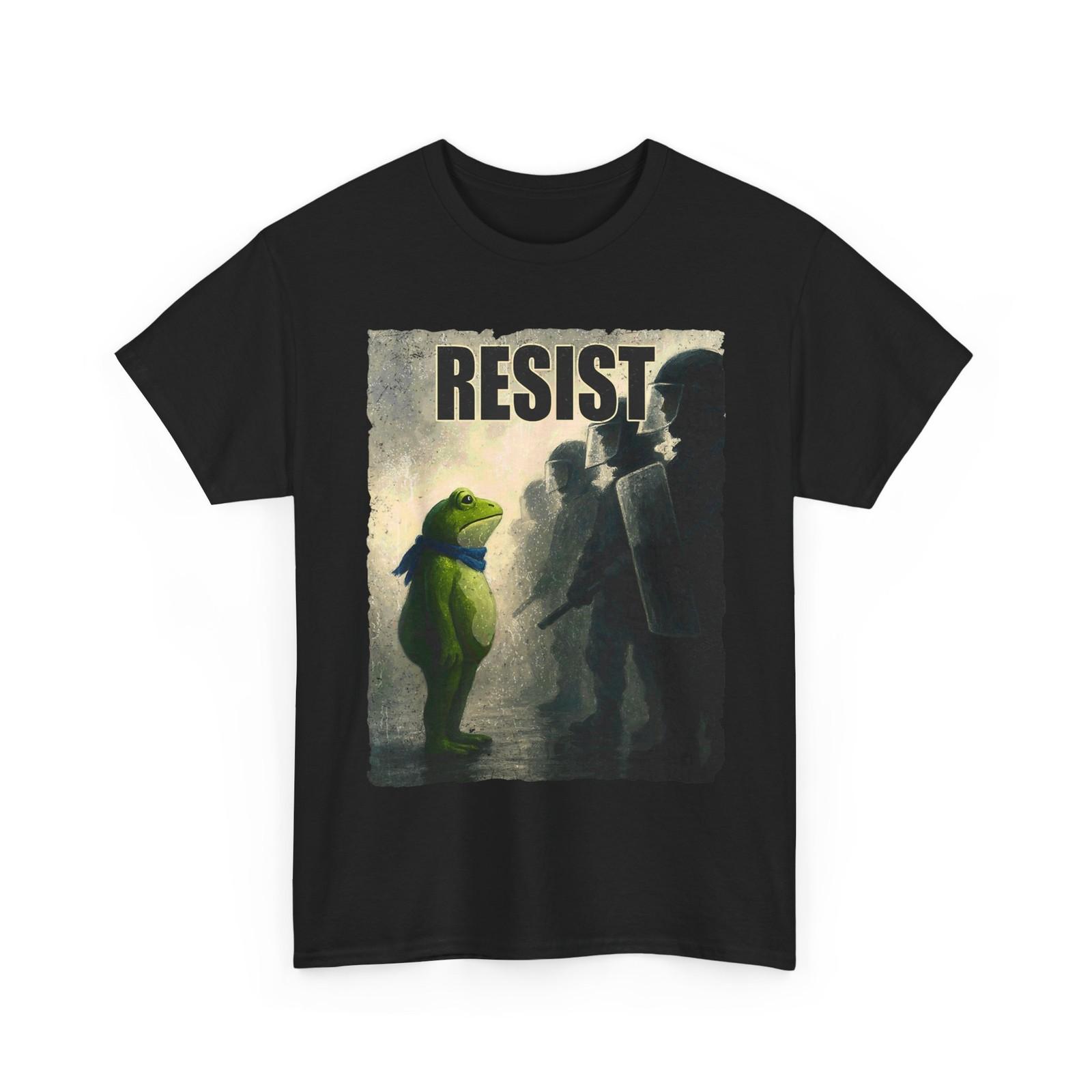 Portland Frog Protest Funny Shirt S разноцветный
