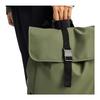 Adidas 22.6L Brand Logo Solid Color Minimalist Flap Sports Backpack PU Unisex Backpack Rock-Olive-Green IA7499