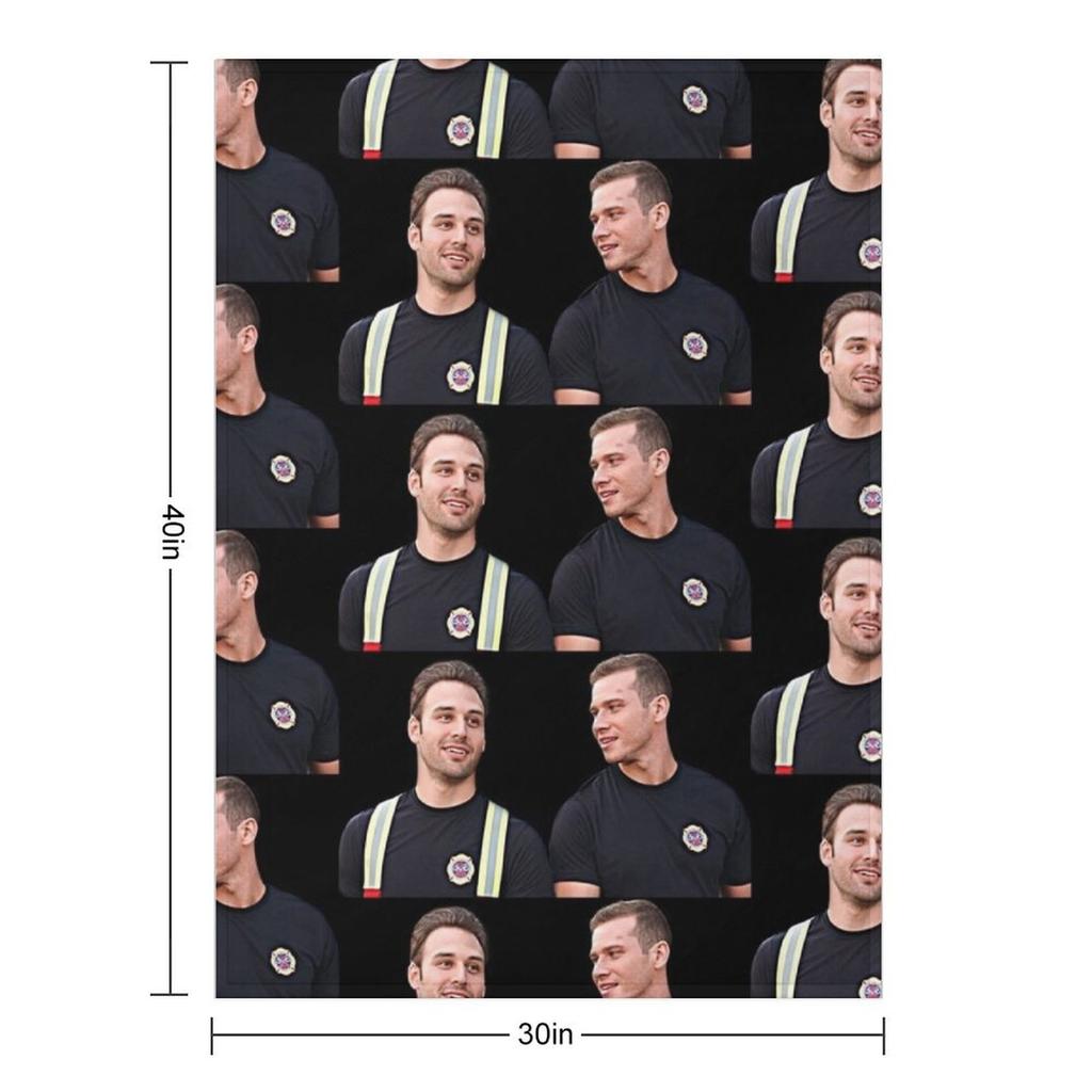 Buck and Eddie Throw Blanket Decorative Sofa Personalized Gift Luxury Throw For Baby Blankets